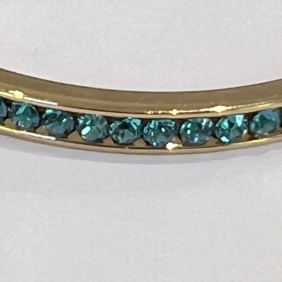 NWT Coach Pave Bangle (Color: Gold/Turquoise) - Picture 5 of 14